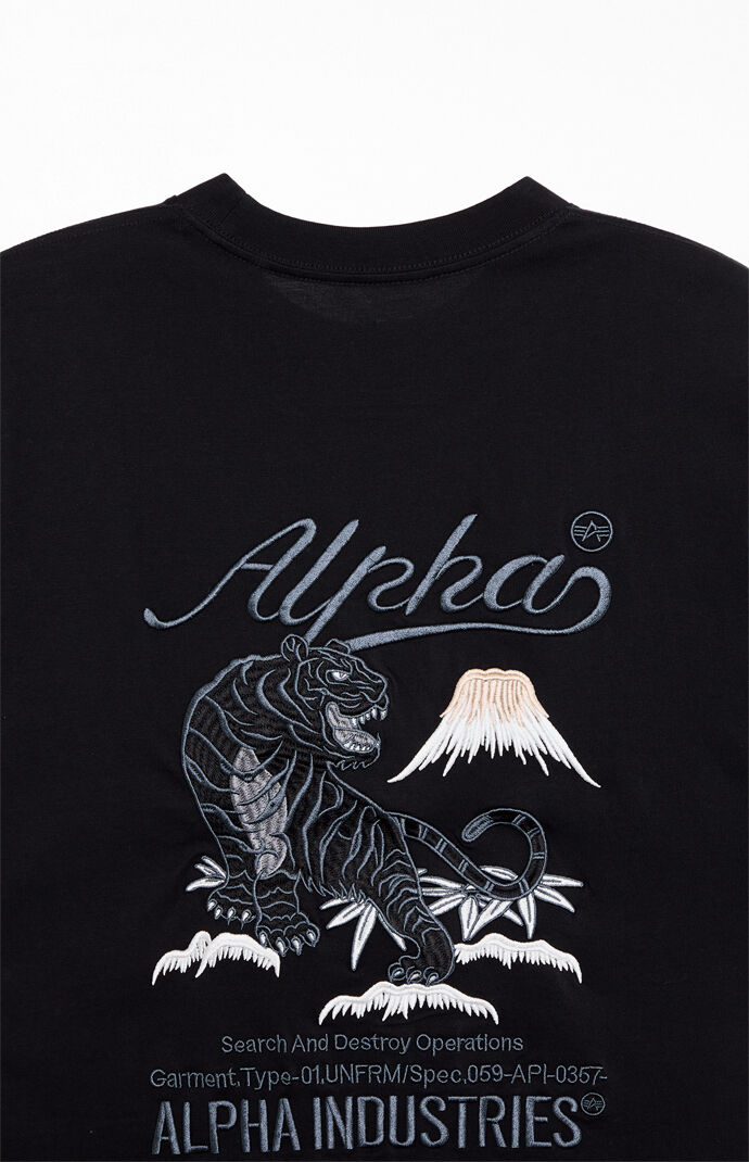 Alpha Industries｜ (TIGER SEARCH AND DESTROY TEE (MTT550 Alpha Industries Tiger Search And Destroy Tee - Black