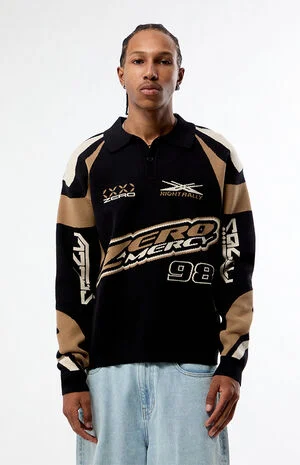 Zero Mercy Knit Polo Sweater image number 1