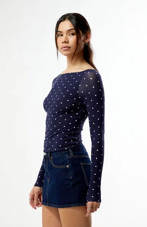 Shaina Long Sleeve Boat Neck Top image number 3