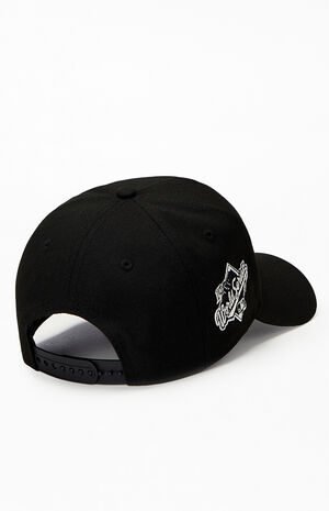 Black LA Dodgers 9FORTY World Series Snapback Hat image number 2