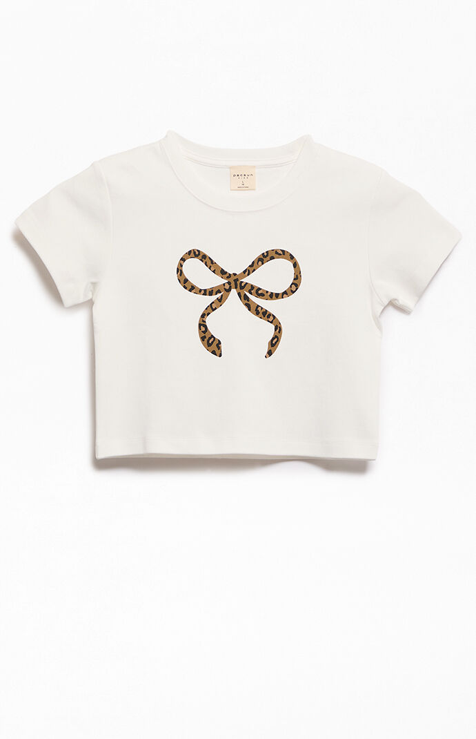 Pacsun Kids Leopard Bow Skimmer T-Shirt