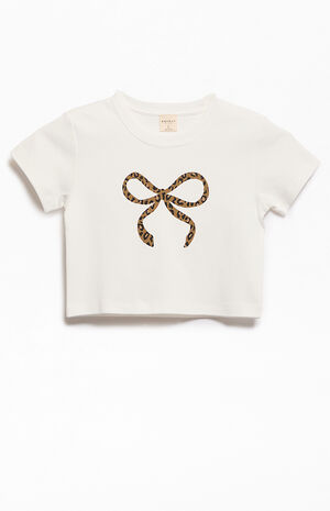 Leopard Bow Skimmer T-Shirt image number 2