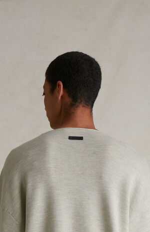 Heather Stone Merino Wool Short Sleeve Knit T-Shirt image number 5