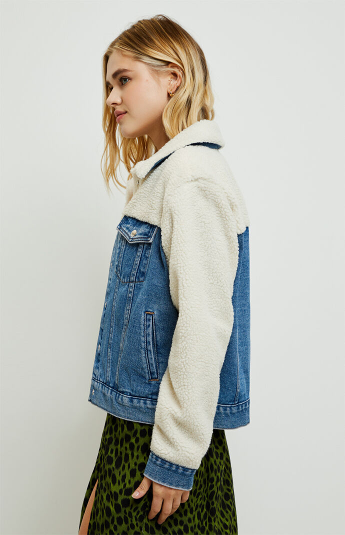 Vintage Mixed Sherpa Trucker Jacket