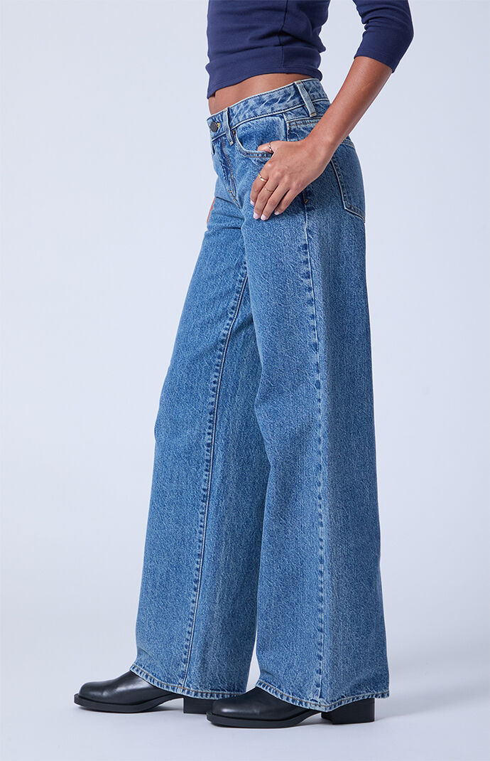 Pacsun Casey Low Rise Baggy Jeans Medium Blue