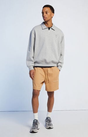 By PacSun Flag Half Zip Polo Sweatshirt image number 4
