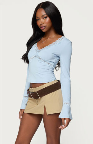 Mathilda Lacey Bell Sleeve Top image number 2