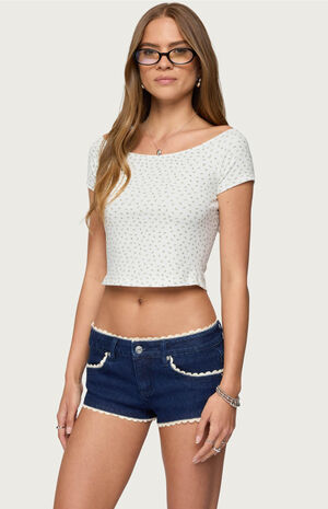 Perry Floral Boat Neck Top image number 2