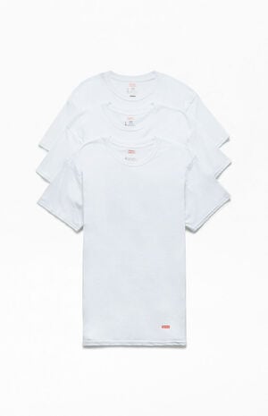 x Hanes 3 Pack White T-Shirts