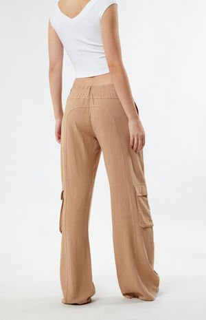 Linen Cargo Pants image number 4