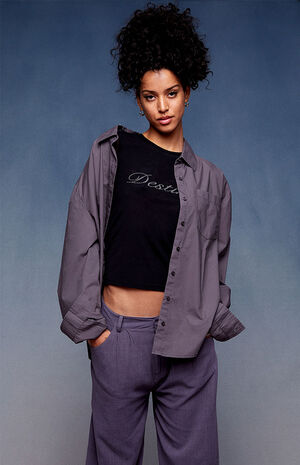 x PacSun The Break Up Boyfriend Work Shirt image number 1