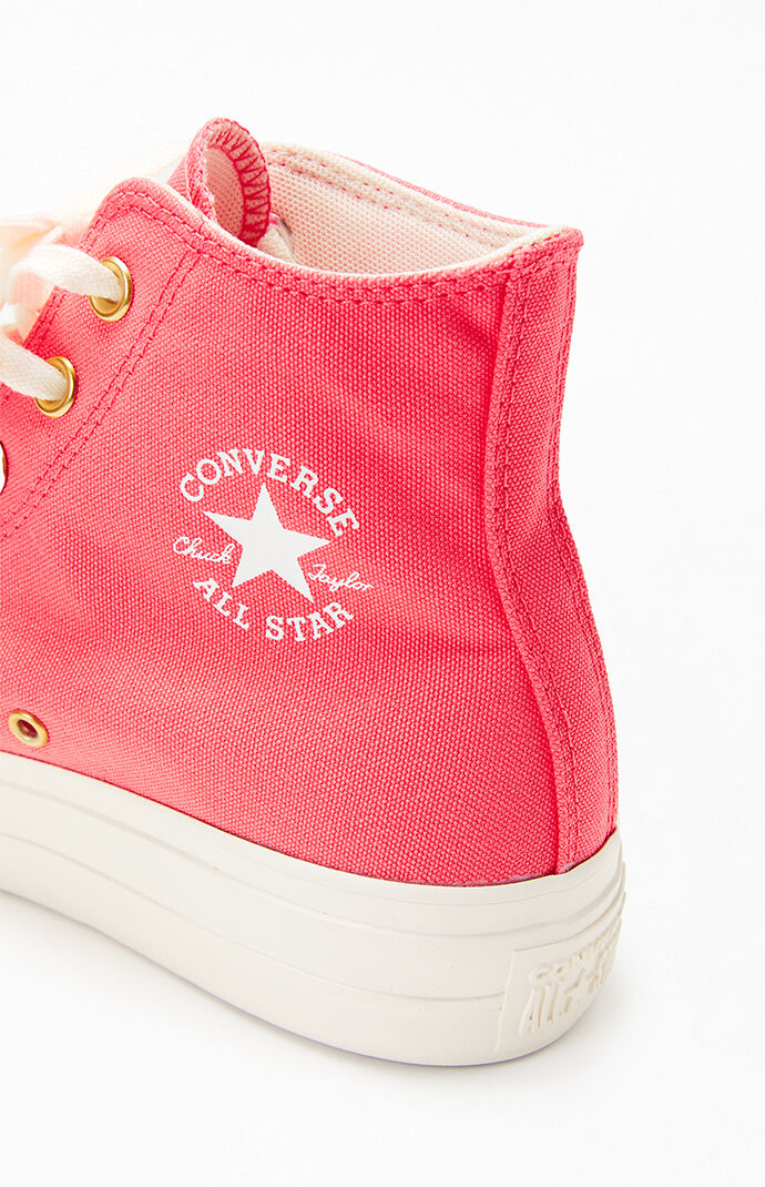 Converse Rose Chuck Taylor All Star Lift High Top Sneakers Size 6