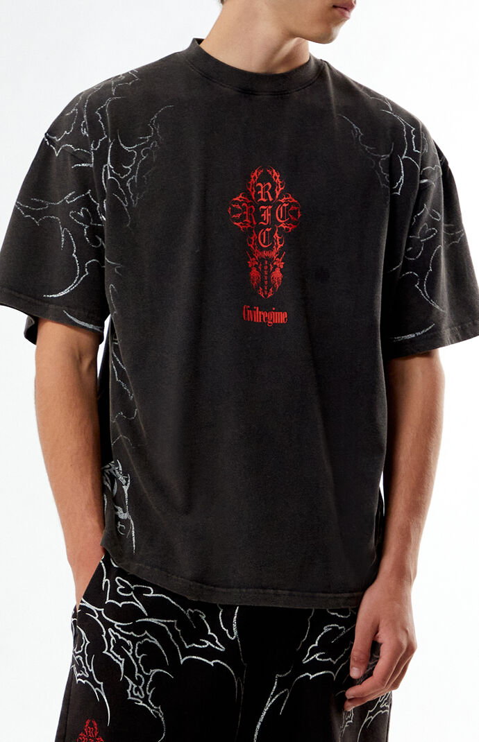 nägonstans layer-hem t-shirt cement Civil Concrete Sin Acot T-Shirt | PacSun