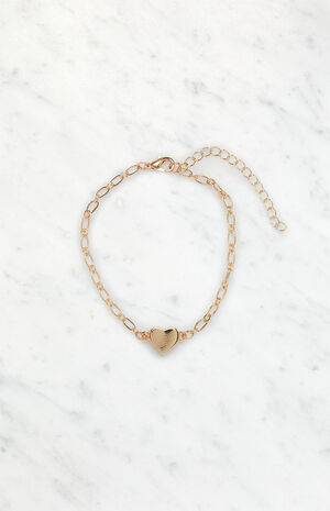 Gold Heart Bracelet image number 3