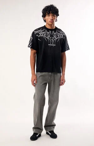 Logan Relaxed Straight Jeans Gray image number 2