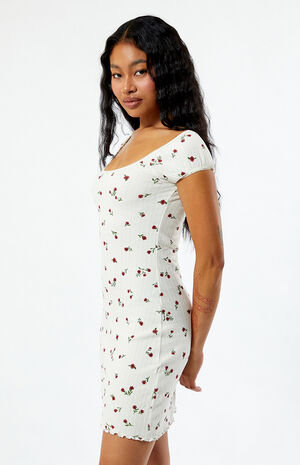 Ditsy Pointelle Mini Dress image number 3
