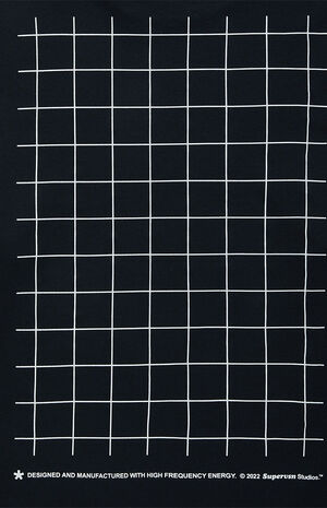 Black Grid Long Sleeve T-Shirt image number 4