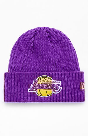 Lakers Ribbed Beanie image number 1