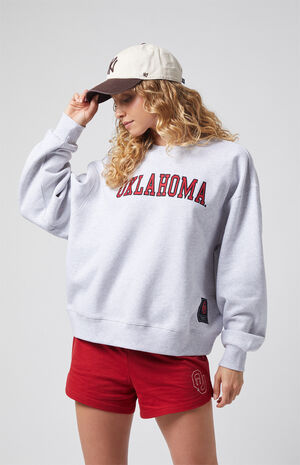 x Pacsun University of Oklahoma Applique Crew Neck Oversized Sweatshirt image number 1
