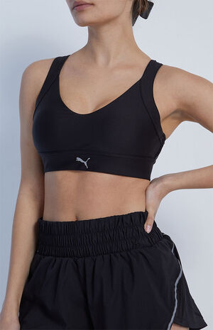 Black Ultraform Run Sports Bra image number 3