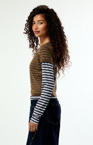 Heavenly Layered Long Sleeve Top image number 3