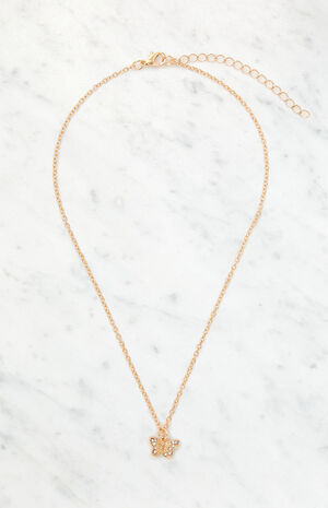 Butterfly Pendant Necklace image number 3