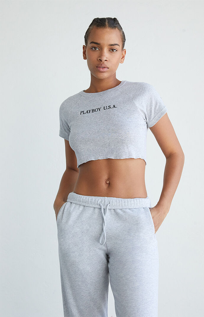 Playboy By PacSun Raglan Crop Top | PacSun
