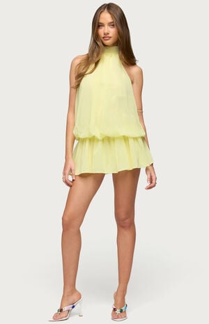 Kortney Chiffon Mini Dress image number 4
