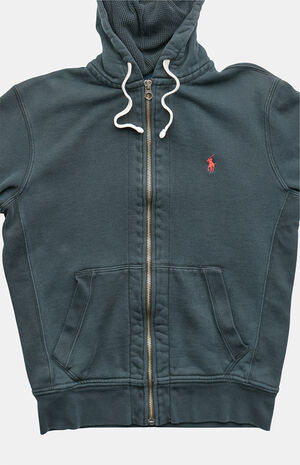 2000s Black Polo Ralph Lauren Full Zip Hoodie image number 4