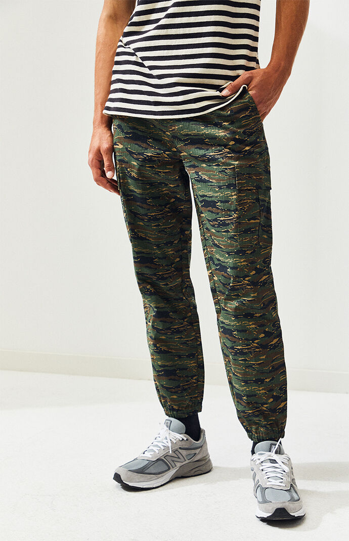Camo Ripstop Cargo Jogger Pants