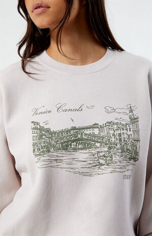Venice Canals Italy Crew Neck Sweatshirt image number 2