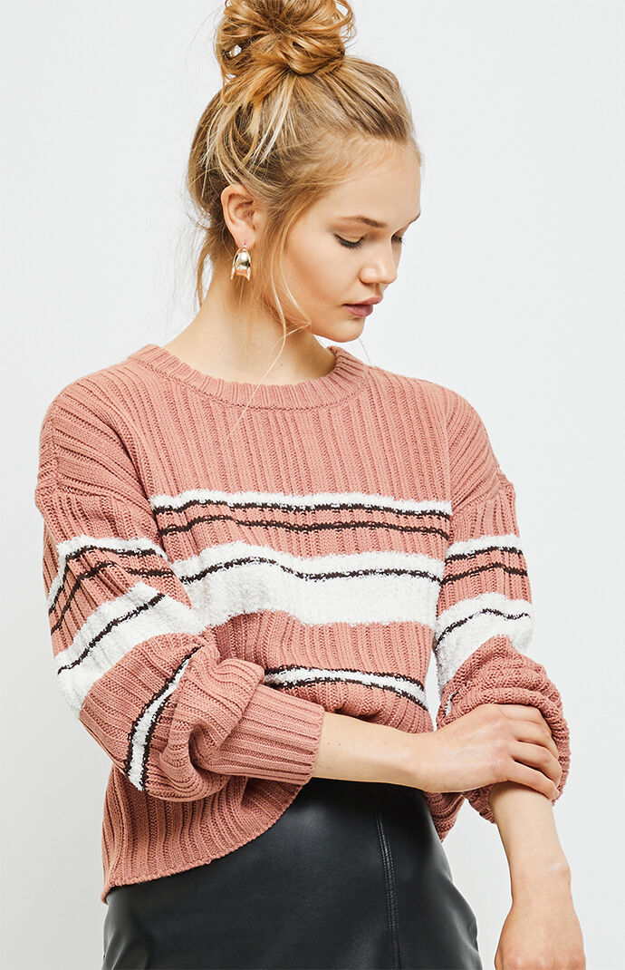 Mixed Yarn Pullover Sweater