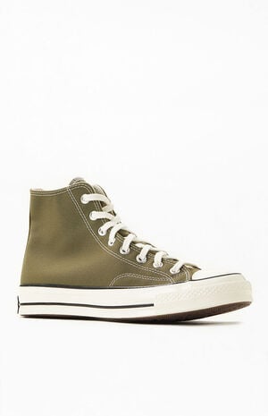Olive Recycled Chuck 70 High Top Shoes image number 1