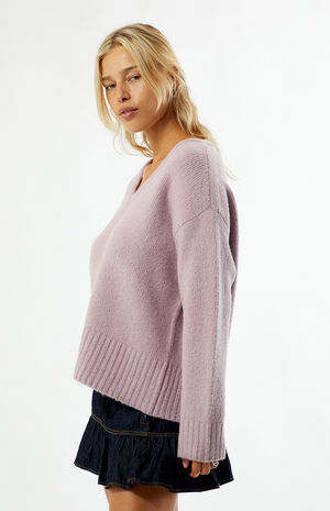 Elin V-Neck Oversized Sweater image number 3