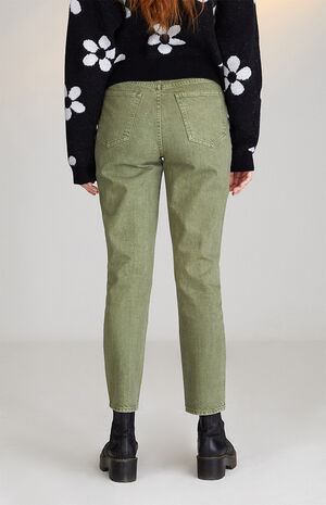 Eco Olive Mom Jeans image number 3
