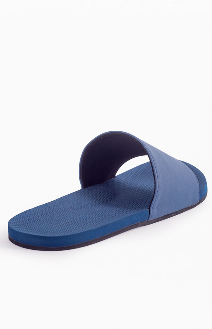 Navy ESSNTLS Slide Sandals