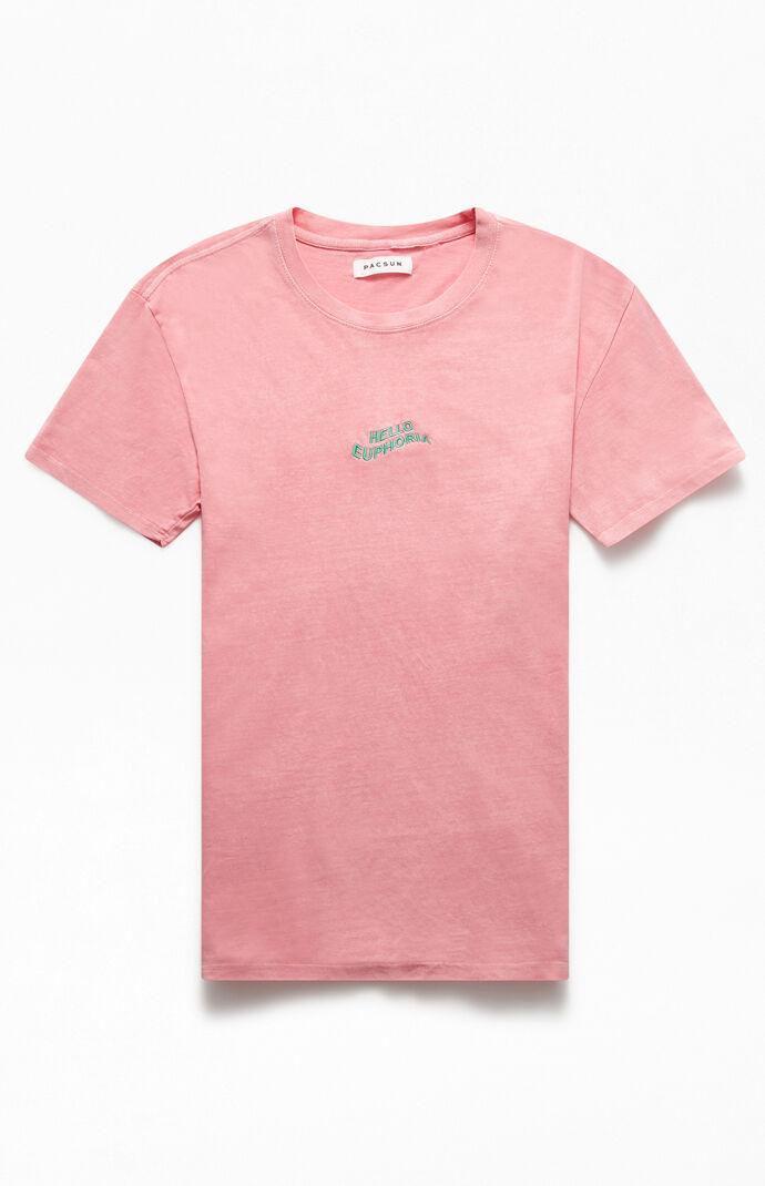 Hello Euphoria Embroidered T-Shirt