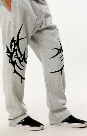 Warping In Time Baggy Fleece Sweatpants image number 5