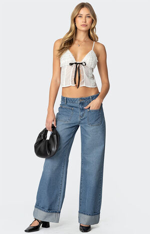 Ruffled Babydoll Top image number 2