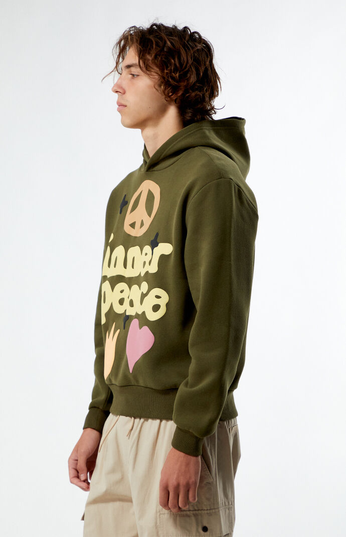 【オリーブ（37）】Warren Sunburned Peace Hoodie Warren Sunburned Peace Hoodie | Saturdays NYC