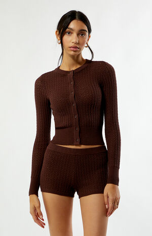 Claudette Knit Micro Shorts image number 2