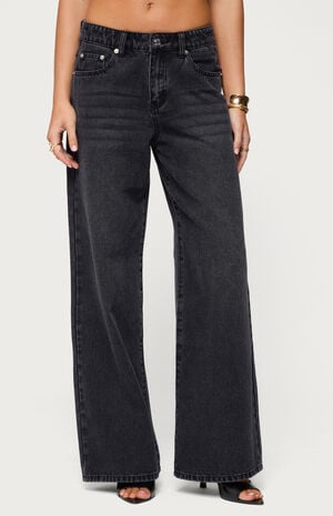 Ery Wide Leg Mid Rise Jeans image number 1