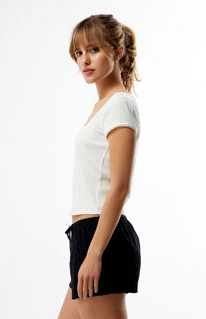 Dakota Square Neck Lace T-Shirt image number 3