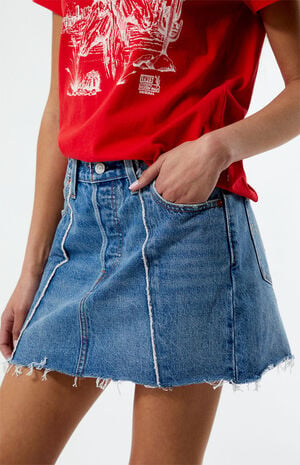 Recrafted Icon Denim Mini Skirt image number 2