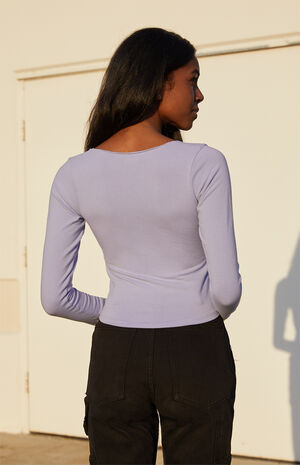 Lavender Charlize Long Sleeve Top image number 4
