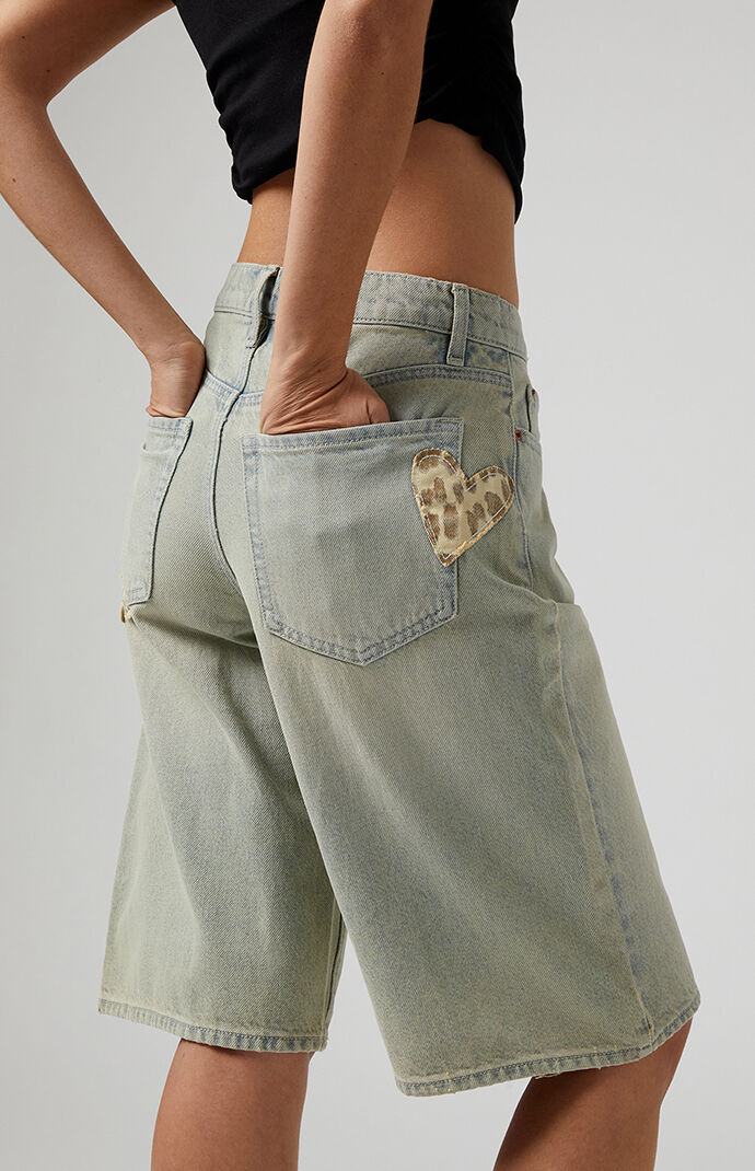 Pacsun Leopard LA Extreme Denim Jorts | PacSun