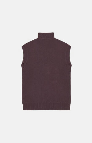 Women's Plum Mock Neck Vest image number 1