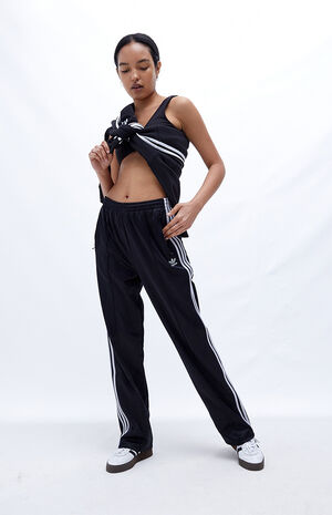 Black Velour Track Pants image number 4