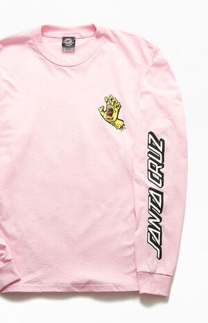 Screaming Hand Long Sleeve T-Shirt image number 3
