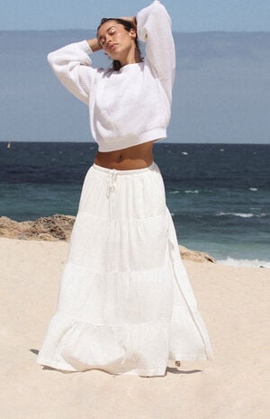 Classic Tiered Maxi Skirt image number 1